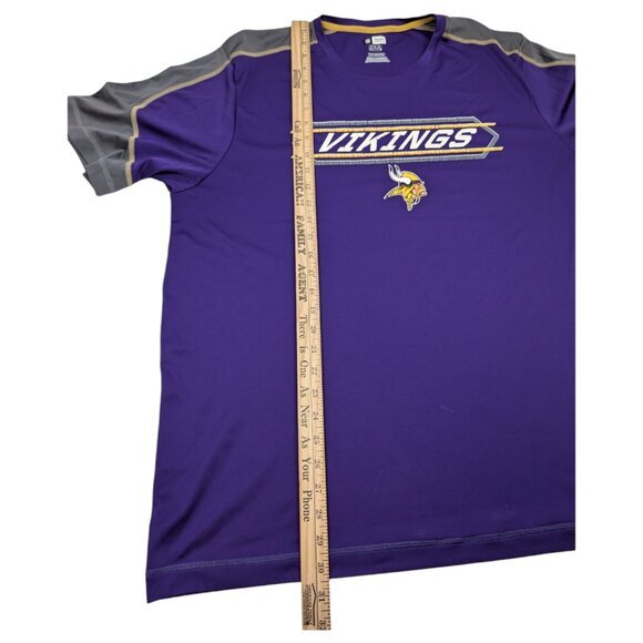 Mens Y2K NFL Team Apparel TX3‎ Cool Minnesota Vikings Short Sleeve Shirt 2XL - Picture 8 of 8